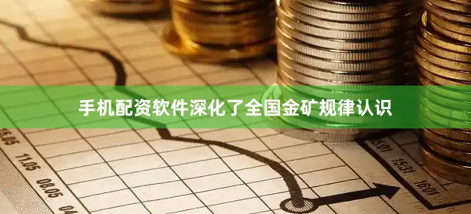 手机配资软件深化了全国金矿规律认识
